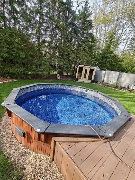 Pool refilling after liner replacement
